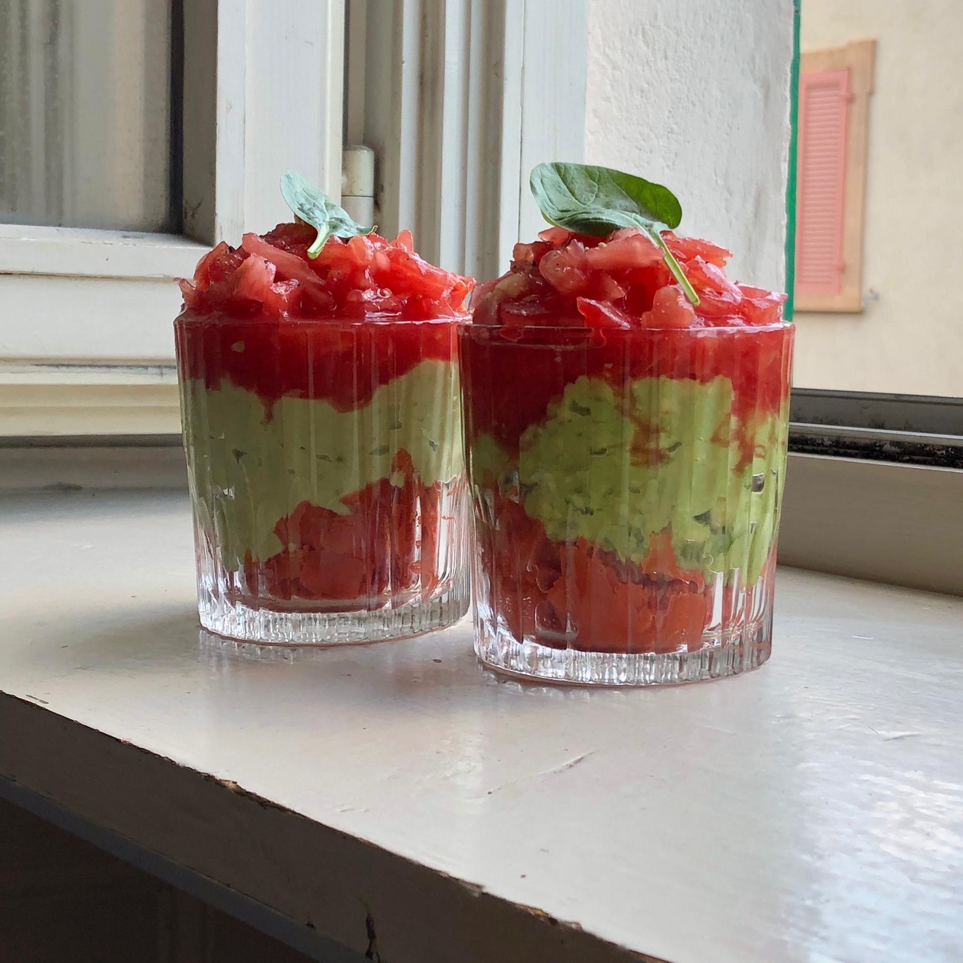 Avocat surprise en verrine