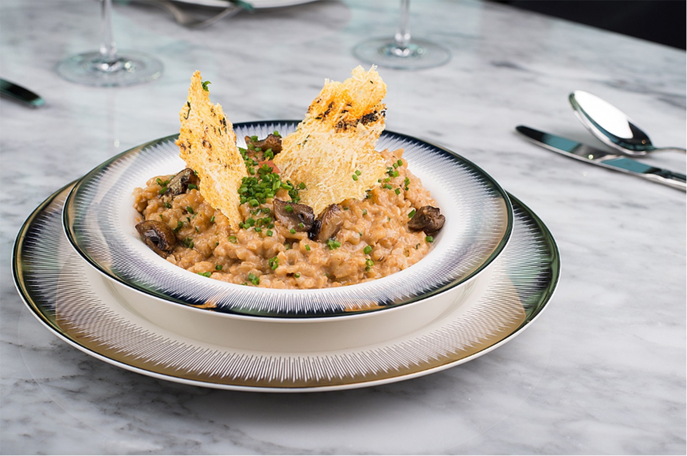 Risotto aux champignons et parmesan