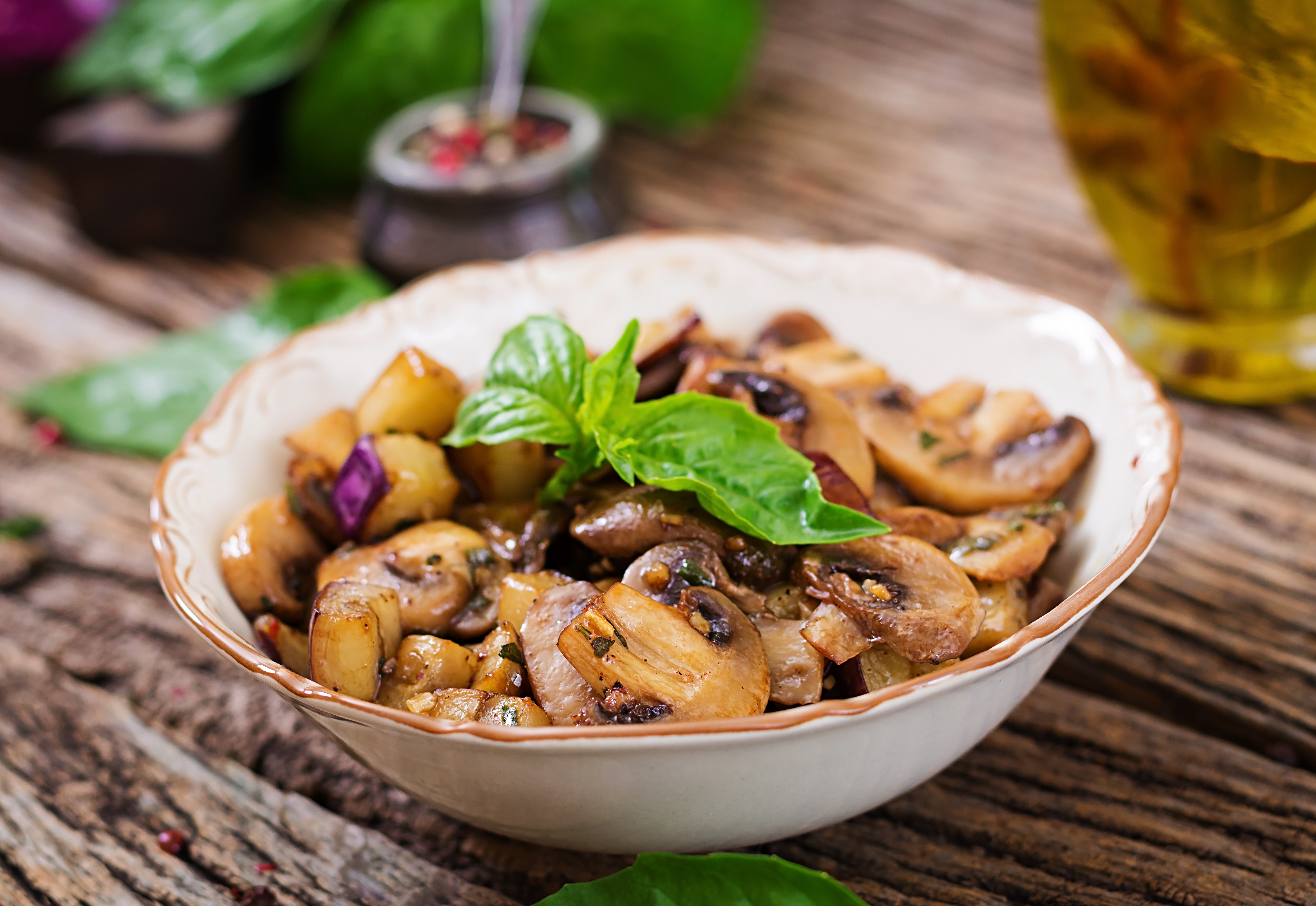 Une fricassée de champignons 