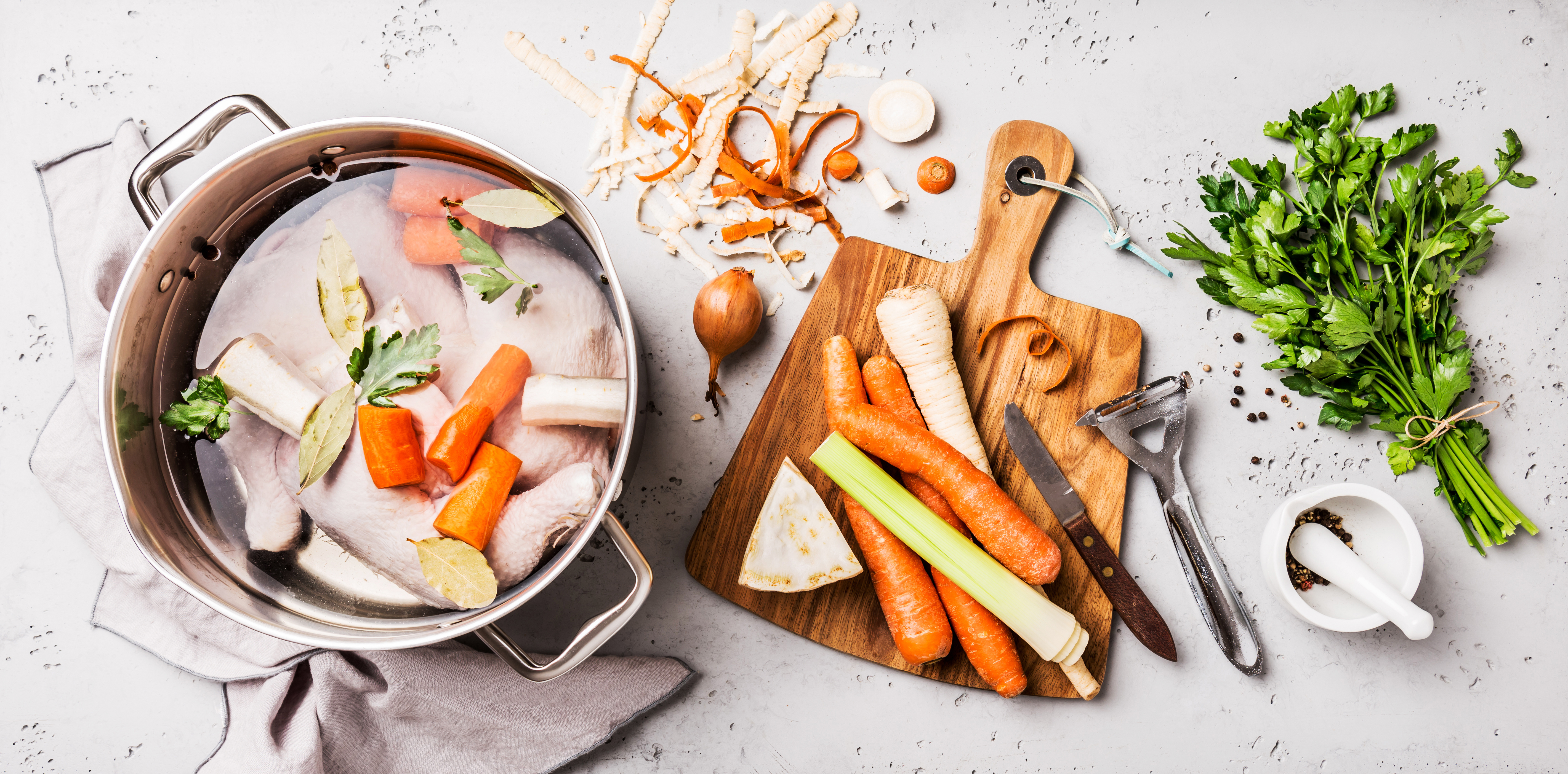 Bouillon de poule maison