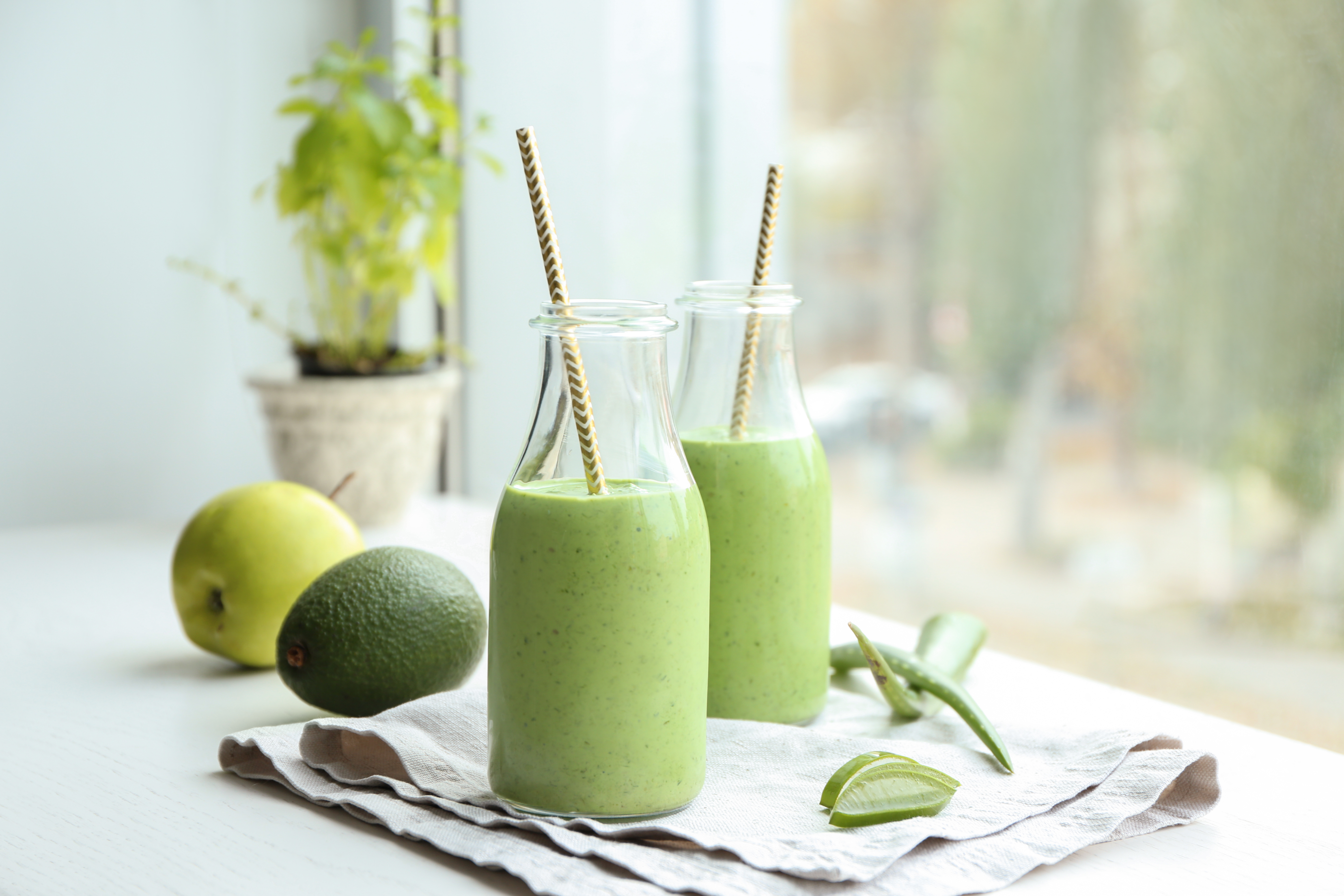 Jus detox vert à la pomme