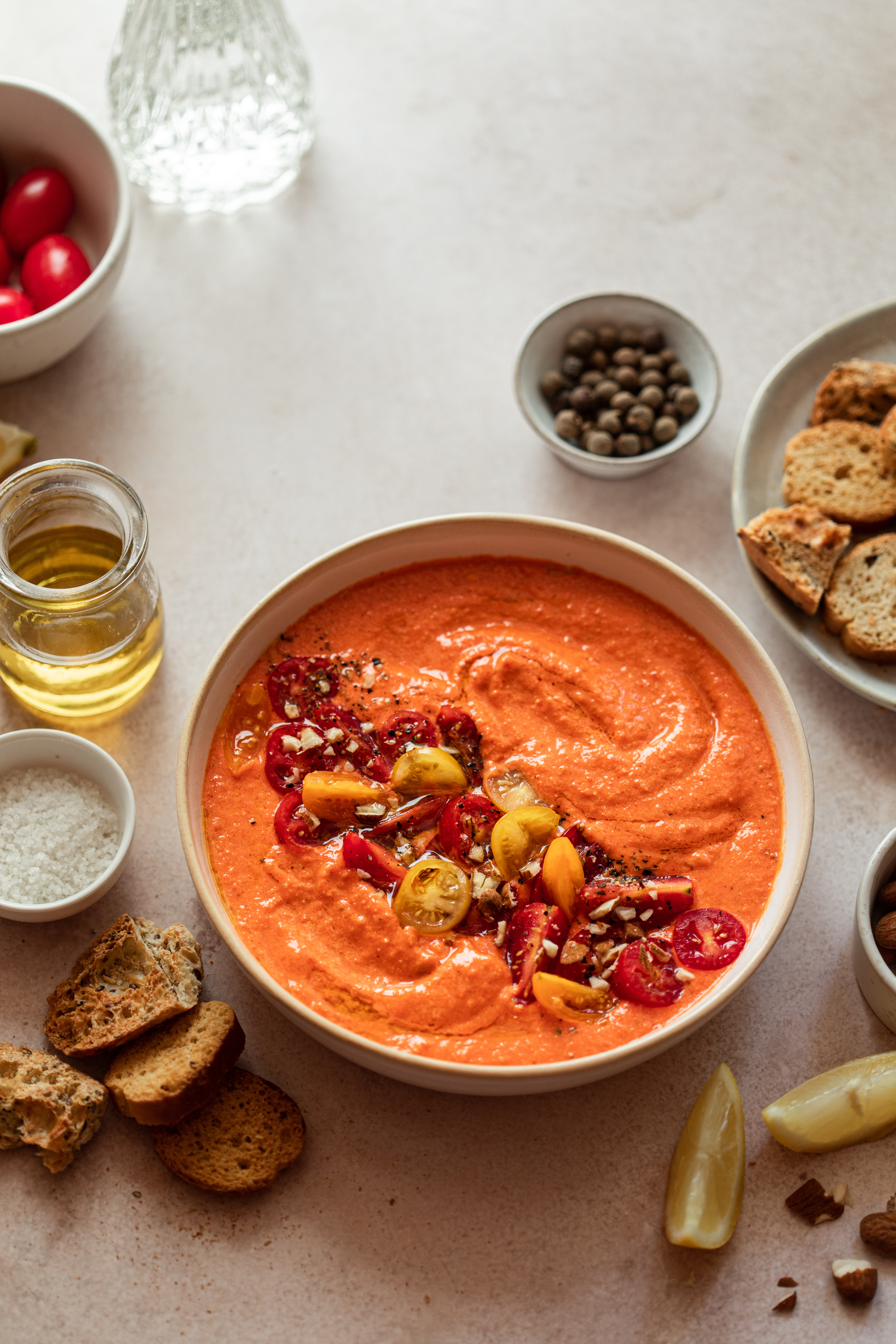 Soupe à la courge et tomate