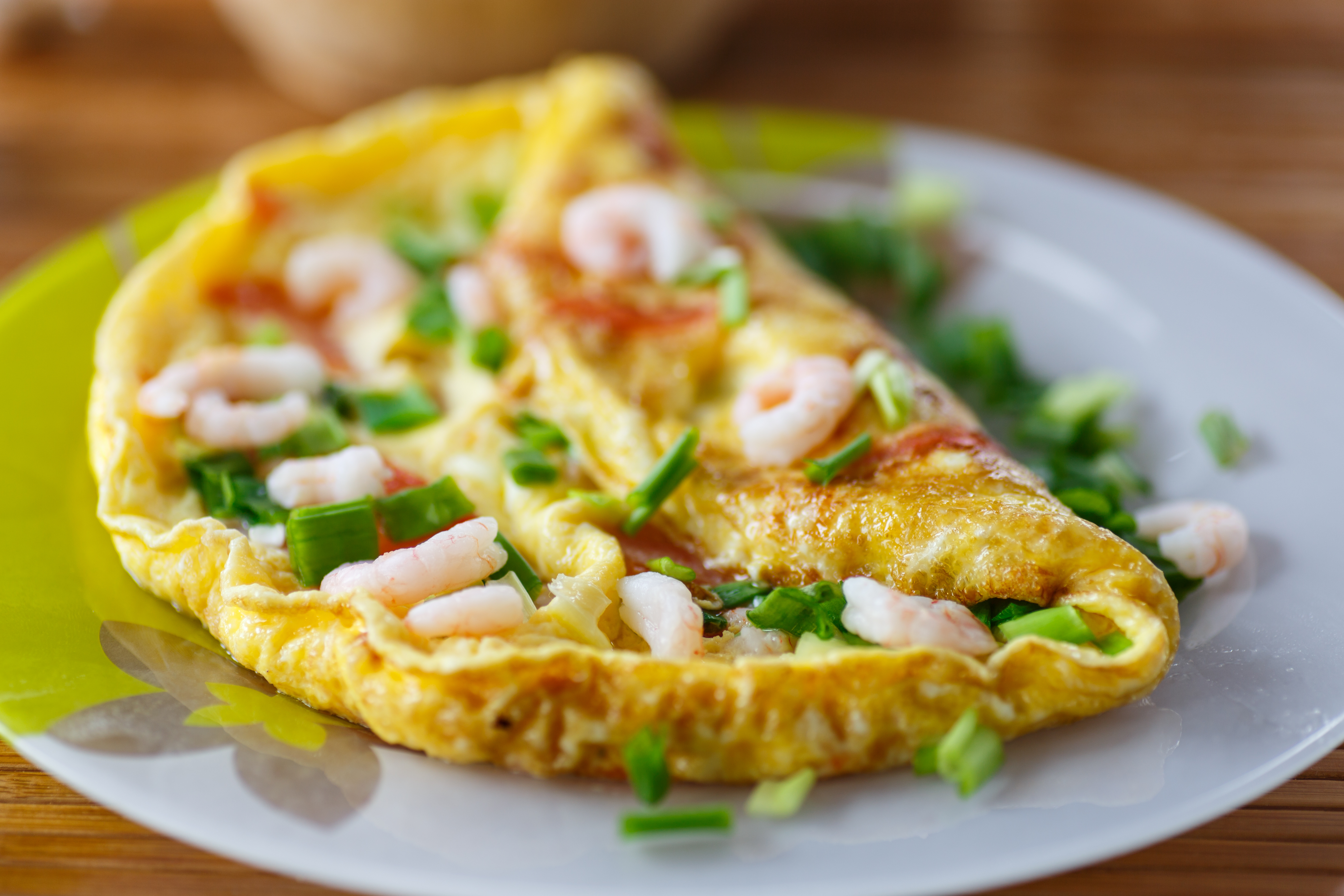 Omelette aux crevettes
