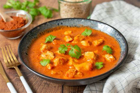 Poulet au curry avec lait de coco